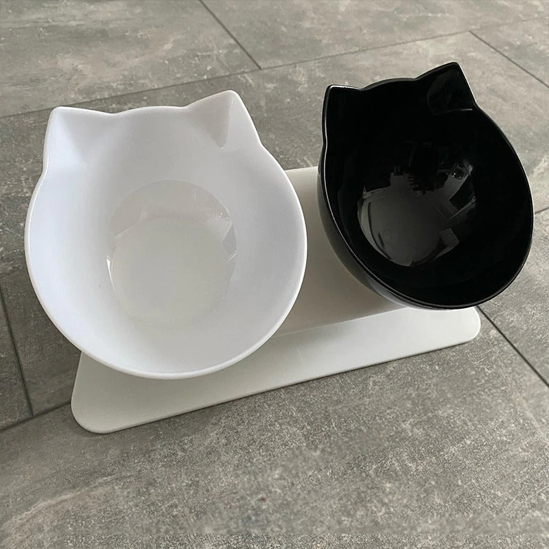 Non-Slip Double Pet Bowl | Glass Pet Bowl | The Pets Beat